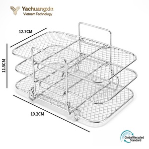 Ensemble de grilles en acier inoxydable multi-niveaux, outils de cuisson en maille pour usage extérieur - Product Image 6