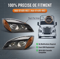 Phares LED et halogènes directement de l'usine A66-01405-002 A66-01405-003 pour Freightliner Cascadia 2018-2024