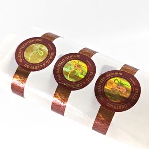 Tamper Bằng Chứng Con Dấu Nhãn Lớp Phủ Ba Chiều Nối Tiếp Mã Số An Ninh Sticker Dính Trong Suốt Tùy Chỉnh Bao Bì Lá - Product Image 1