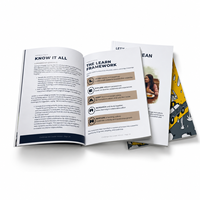 Impression de cahiers brochés personnalisés directement de l'usine avec reliure parfaite, service d'impression de livres pour manuels de formation