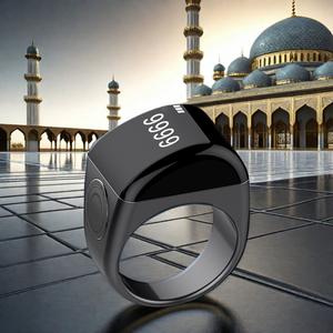 Zikr Ring IslamElectronic Muslim Tasbih numérique Umrah Gift Tasbeeh Counter <b>Digital</b> Tasbih - Product Image 1