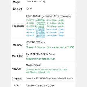 Venta caliente Lenovos Thinkstation P360tiny <span class=keywords><strong>Cad</strong></span> estación de trabajo Torre gráficos estación de trabajo renderizado escritorio con 3090 Gpu en Stock - Product Image 6