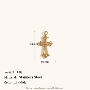 Colgante DIY de Acero Inoxidable Chapado en Oro de 14K, Diseño Retro y Moderno, Corazón Trenzado Hueco con Diamante Redondo - Product Image 3