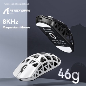 เมาส์ Attack Shark R3 Magnesium Claw 3395 Alloy น้ำหนักเบา รองรับ 4K8K สำหรับเกมอีสปอร์ต ไฟ RGB แบ็คไลท์ เชื่อมต่อผ่าน USB สามโหมด - Product Image 4