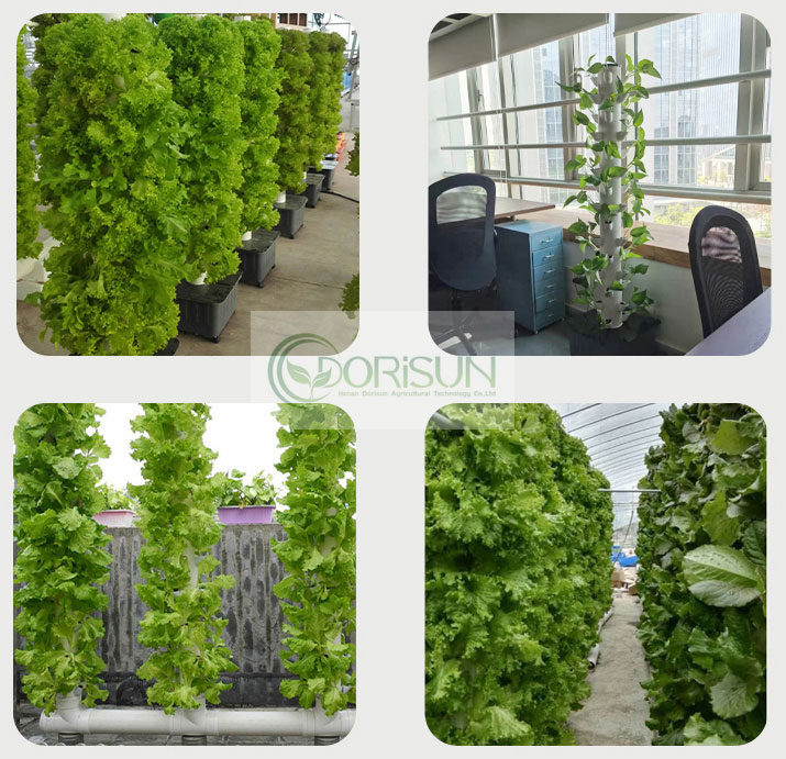 垂直ガーデンタワー水耕栽培プランター　15レイヤー45穴 水耕栽培タワー、水耕栽培システム垂直タワー、15層45穴水耕栽培タワー