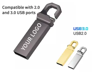 Customized Usb Flash Drive USB2.0 USB3.0 4GB 8GB 16GB 32GB 64GB 128GB 256GB Metal Flash Drives Pen Drive