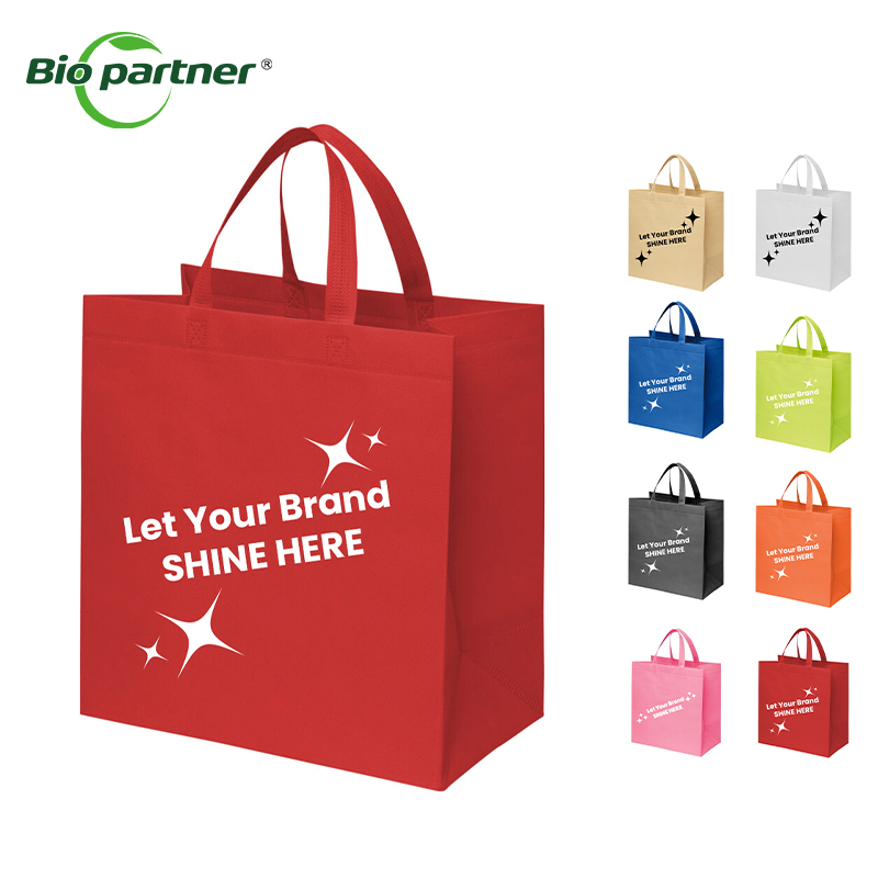 Wholesale Biodegradable Recyclable Fabric Handle Bag Laminated Non-Woven Fabric Shopping Grocery Shoes Packaging