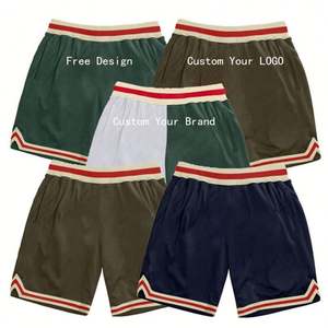 กางเกงขาสั้นมีกระเป๋าตามสั่งสำหรับผู้ชายชุดฝึกบาสเก็ตบอลชุดใส่เล่นบนท้องถนนพิมพ์ลายธรรมดาขนาดพิเศษ - Product Image 1