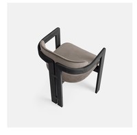 Chaise de salle à manger de restaurant en bois de style nordique moderne, rembourrée, pour café commercial, silla de comedor pour hôtel, café