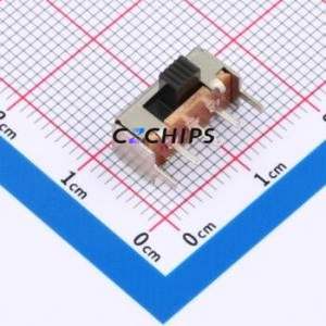 SK-12E12-G030 Slide Switch Bent Lead Through Hole-5P,12.9x6mm Switch Single Pole Single Throw Rectangle Pin Header PC Pin 12.9mm - Product Image 1