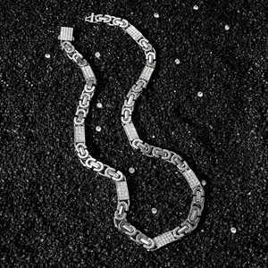 Collar de Cadena Geométrica con Diseño Simple, Estilo Hiphop, Chapado en Oro, para Hombre, Joyería de Moda para Regalo, Venta Caliente 2026 - Product Image 5