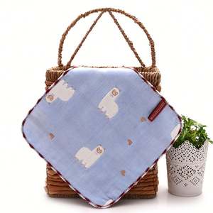 Cotton Baby Muslin Small Square <b>Towel</b> Cloths New <b>Large</b> Breathable Burping Cloths 6 Layers Newborn Bib for Boys Girls - Product Image 5