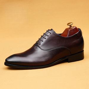 Chaussures habillées décontractées pour hommes en cuir de vache véritable laqué brillant Lefu imperméables respirantes antidérapantes - Product Image 5
