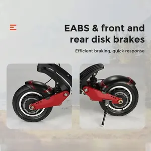 Entrepôt en Europe longue portée étanche grande roue sans balai 2000w scooter électrique motorisé hors route