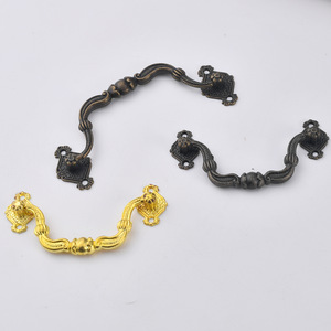 Chinese Style Zinc Alloy Drawer Handles Bar Shape Antique Bronze Gold Plated Durable Cabinet Furniture <b>Hardware</b> Small Large Size - Product Image 3