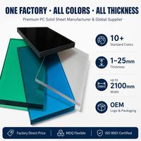 Fabricant chinois de plaques solides en polycarbonate, plaques en polycarbonate enduites de UV, haute résistance, résistantes aux chocs, vente en gros