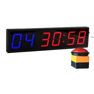 CHEETIE CP19 Classic Big Wall Mounted Crossfit Timer Large Countdown Clock with Finish Stop Button