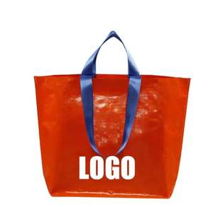 Sac en PP tissé réutilisable personnalisé 140 g/m², écologique, pliable, pour les courses, avec poignées, style pliable - Product Image 3