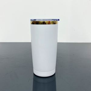 Vasos de Vidrio Multicolores de 20 oz con Recubrimiento Dorado al por Mayor, Tazas de Viaje para Café con Recubrimiento en Polvo de 20 oz, Vaso para Grabado Láser - Product Image 5