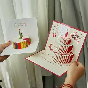 Cilindro 3D creativo de gama alta, estampado de dibujos animados de Navidad, tarjeta de felicitación emergente hecha a mano, escultura de papel plegable elegante, novio - Product Image 4