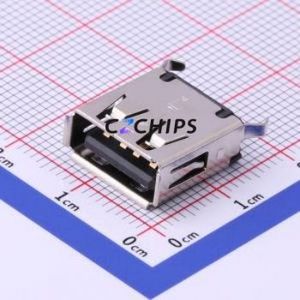916-152A1023Y10220 USB Connector Through hole Component (THT) Connector Type-A USB 2.0 Female Through Hole - Product Image 1