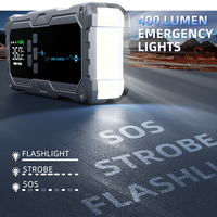 Pompe à air de voiture ODM personnalisée 720A 12V 7200mAh 6-en-1 avec démarreur de batterie de moto et de voiture, kit d'urgence de charge USB-A/USB-C