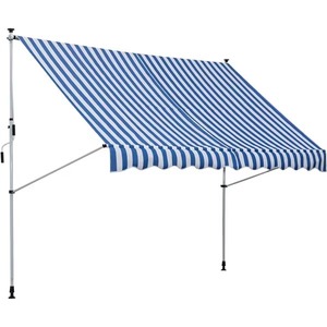 Toldo Económico con Manivela y Abrazadera para Balcón, Toldo de Brazo Caído para Protección Solar - Product Image 5