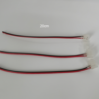 2 broches 12V led néon connecteur sans soudure pour 6x12mm pur led silicone néon flex fin de connecteur accessoires