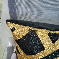 Housse de coussin Bling 16 pouces, design personnalisé, housse de coussin de luxe, décorations pour la maison, housse de coussin en strass, coussin Fifth Avenue