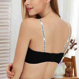 Sexy Seamless Removable <strong>Padded</strong> Bra Casual Letter Print Bra Fitness Breathable Women Bra - Product Image 4