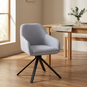 Silla <span class=keywords><strong>de</strong></span> <span class=keywords><strong>Comedor</strong></span> Giratoria 20*40*1.5 con Patas Pintadas con Spray, Base Giratoria, <span class=keywords><strong>Forro</strong></span> <span class=keywords><strong>de</strong></span> Felpa, para <span class=keywords><strong>Comedor</strong></span>, Sala <span class=keywords><strong>de</strong></span> Estar o Exterior - Product Image 1
