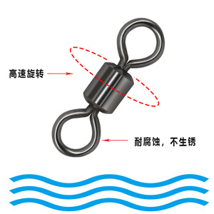 ตะขอเกี่ยวแบบหมุนได้ Feiyang ทองแดง สแตนเลส แบบตาต่อตา 12108765432110 อุปกรณ์ตกปลา - Product Image 5