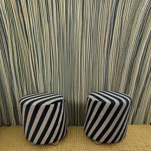 Wholesale Decorative Ottoman Teddy Fabric Boucle Stool Boucle Fabric Upholstered Round <b>Pouf</b> Ottoman Stool - Product Image 6