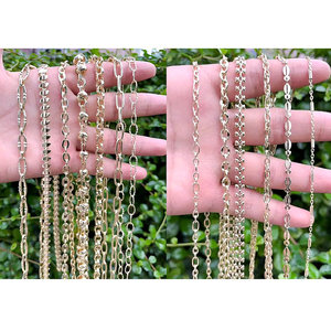 FM-LHN1600 Đẹp Mạ Vàng Màu Sắc CZ Mân Côi Dây Chuyền Mạ Vàng Vuông Chuỗi Chuỗi Thời Trang Cho Phụ Nữ Người Đàn Ông Vòng Cổ Đồ Trang Sức Bộ Phận - Product Image 4