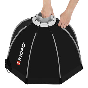 Triopo 55cm 65cm 90cm foto portátil Bowens montaje Softbox Octágono paraguas al aire libre <span class=keywords><strong>caja</strong></span> suave para Godox Jinbei Strobe - Product Image 3