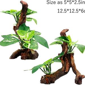 Branche de <span class=keywords><strong>bois</strong></span> flotté artificiel artificiel d'herbe <span class=keywords><strong>sous</strong></span>-marine de simulation <span class=keywords><strong>bois</strong></span> creux réaliste - Product Image 3