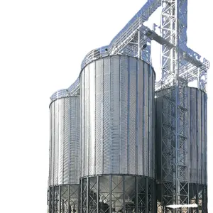 Silo de hoja GI galvanizado en caliente 20000 200ton silo de grano precio para molino de alimentación