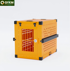 Cage pour animaux de compagnie pliable en aluminium, résistante aux chocs, fournie directement par l'usine, pour les voyages en voiture, chiens de grande, moyenne et petite taille - Product Image 1
