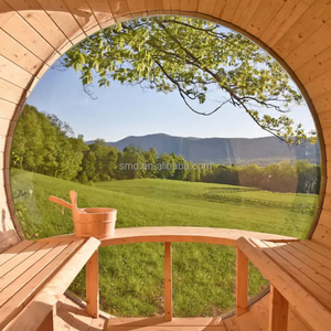 ساونا برميلية من خشب الأرز الأحمر من سمارت ميك، ساونا خارجية تتسع لـ 8 أشخاص - Product Image 3