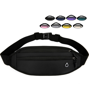Venta al por mayor correr al aire libre Maratón, ciclismo impermeable riñonera cinturón ajustable con auriculares Jack viaje hombro cinturón bolsa/ - Product Image 1