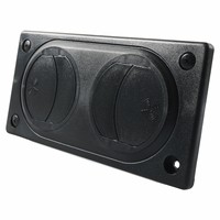 Outlet ganda terintegrasi, pemanas omnidirectional Universal Outlet udara untuk mesin konstruksi modifikasi kendaraan 196*97mm