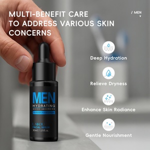 LAIKOU Siero <span class=keywords><strong>Viso</strong></span> <span class=keywords><strong>Uomo</strong></span> 30ml Acido Ialuronico <span class=keywords><strong>Idratante</strong></span> Rassodante Morbido e Liscio Uso Quotidiano per Tutti i Tipi di Pelle - Product Image 3
