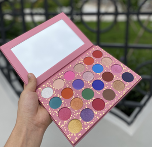 พาเลทอายแชโดว์24สีแบบวีแกนกันน้ำมีสีติดฉลากส่วนตัว - Product Image 5