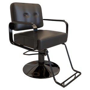 Silla de Barbería Moderna, Ajustable y Giratoria, de Metal, para Permanentes, Tintes y Peluquería - Product Image 5