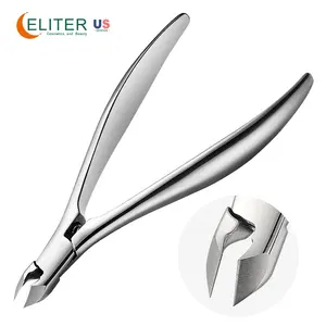 Eliter Venda Quente Em Estoque Pó Fundição Completa Jaw Nail Nipper Cuticle Professional Mini Cuticle Nipper Precise Cuticle Nipper