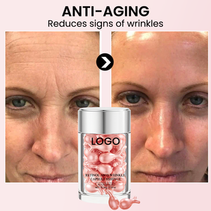 Collagène Peptide Squalane Marque Privée OEM ODM – Réduit les Rides, Hydrate la Peau – 46 Capsules Anti-Âge Raffermissantes – Essence en Capsules - Product Image 3