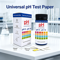 Tiras Reactivas de pH 0-14, 100 Tiras Universales para Pruebas de pH Rápidas y Precisas