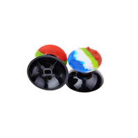Capuchons de joystick en silicone couleur arc-en-ciel pour PS4 PS5, poignées de manettes, capuchons de joysticks