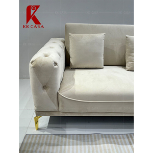 Set di Divani di Lusso Moderni in Tessuti Confortevoli di Alta Gamma, Arredamento per <span class=keywords><strong>Soggiorno</strong></span> 1+2+3 Posti in Stile Europeo - Product Image 4