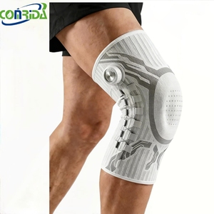 Genouillères à clipser les plus vendues pour la course à pied et le basketball, avec support à ressorts et absorption des chocs en silicone. - Product Image 1